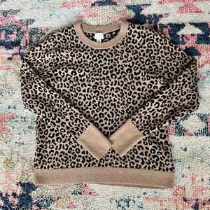 Leopard print sweater
